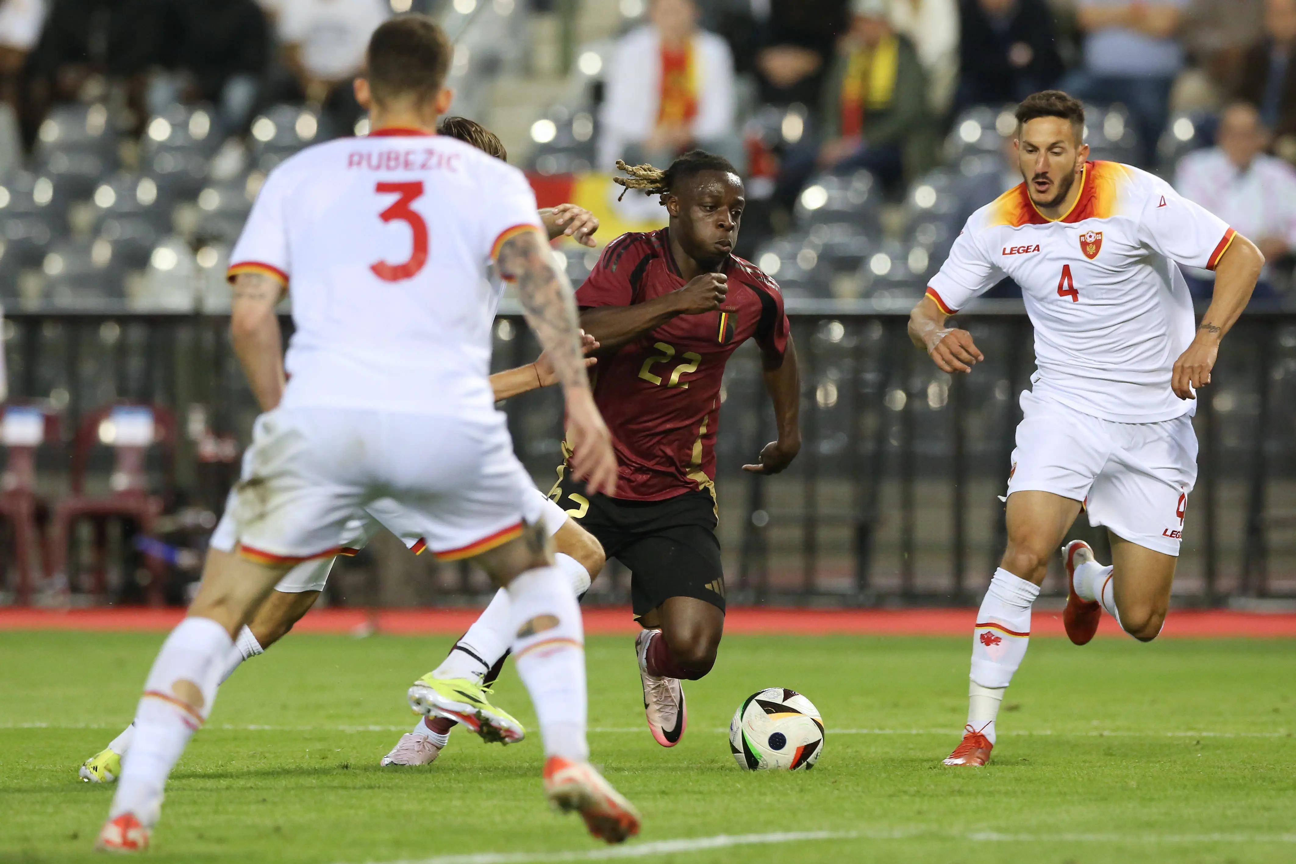 比利时队在对阵哈萨克斯坦比赛中获胜